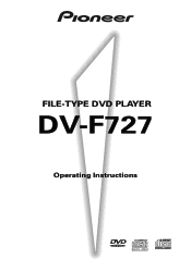 Pioneer DV-F727 Owner's Manual
