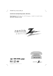 Zenith DVT721 Operation Guide