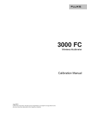 Fluke 3000 FC Calibration Manual