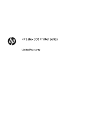HP Latex 310 Limited Warranty