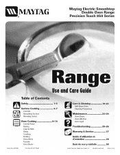 Maytag MER6875BA Use and Care Manual