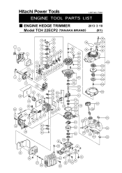 Tanaka TCH22ECP2 Parts List