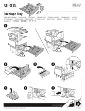 Xerox 5500DT Instruction Sheet - Installing the Envelope Tray