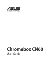 Asus Chromebox User guide for chrombox English