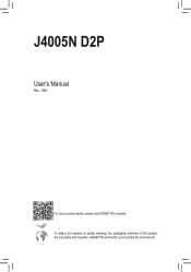 Gigabyte J4005N D2P User Manual