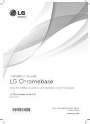 LG Chromebase 22CV241-W Installation Guide