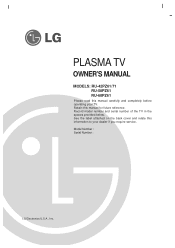 LG RU-50PZ61 Owners Manual