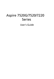 Acer Aspire 7520G Aspire 7520 / 7520G User's Guide EN