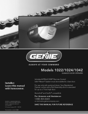 Genie BeltLift 600 Owner's Manual