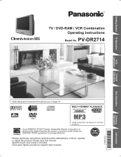 Panasonic PVDR2714 PVDR2714 User Guide