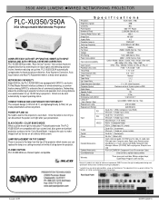 Sanyo PLC-XU350A Print Specs