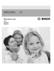 Bosch HMV3021U Installation Instructions