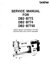 Brother International DB2-B773 Service Manual