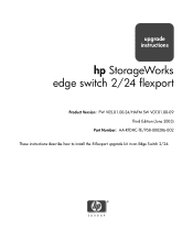 HP StorageWorks 2/24 05.01.00 and sw 07.01.00 edge switch 2/24 flexport upgrade instructions