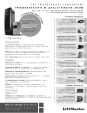 LiftMaster DDO8900W DDO8900W Product Guide - Spanish