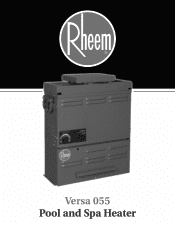 Rheem Versa Spa Heaters Brochure