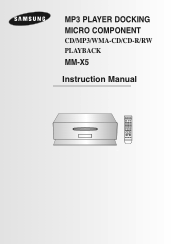 Samsung MM-X55 User Manual (user Manual) (ver.1.0) (English)
