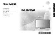 Sharp 8M-B70AU Quick Start Setup Guide | 8M-B70AU