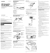 Sony DCC-FMT1 Operating Instructions