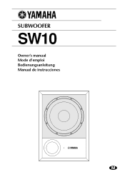 Yamaha SW10 Owner's Manual