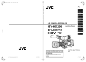 JVC GY-HD250U 117 page operator's manual for the GY-HD250U