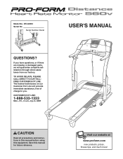 ProForm Distance 560v Treadmill English Manual