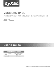 ZyXEL VMG3925-B10B User Guide