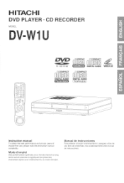 Hitachi DV-W1U Owners Guide