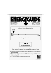 LG LW1513ER Additional Link - Energy Guide