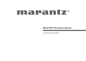 Marantz PM-11S3 PM11S3U_ENG_UG_v00