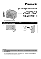 Panasonic KX-MB2060 Operating Instructions CA