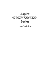 Acer Aspire 4720Z Aspire 4720, 4720Z User's Guide EN