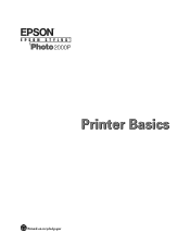 Epson 2000P Printer Basics