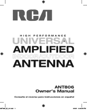 RCA ANT806 Owner/User Manual: ANT806