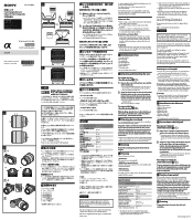 Sony ILCE-7M3K Operating Instructions 1