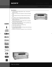 Sony STR-DA7100ES Marketing Specifications