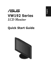 Asus VW192D Quick Start Guide