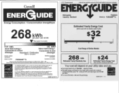 Frigidaire FGID2466QW Energy Guide