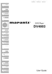 Marantz DV4003 DV4003 User Manual - English