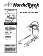 NordicTrack T 17.5 Treadmill Spanish Manual
