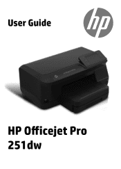 HP Officejet Pro 251dw HP Officejet Pro 251dw - User Guide