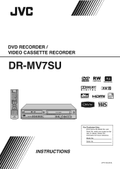 JVC DRMV7S Instructions