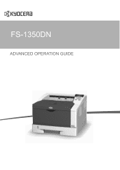 Kyocera FS-1350DN 120V FS-1350DN Operation Guide Rev-1 (Advanced)