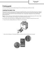 Lexmark C736dtn Printing Guide