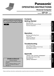 Panasonic CF51MCMDDBM CF51LCCDDBM User Guide
