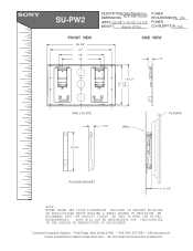 Sony SU-PW2 Dimensions Diagram (SU-PW2)