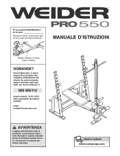 Weider Pro 550 Bench Italian Manual