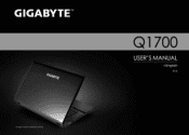 Gigabyte Q1700 Manual