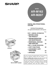 Sharp AR M207 AR-M162 | AR-M207 Operation Manual Suite
