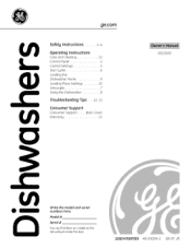 GE GSC3500NWW Owners Manual